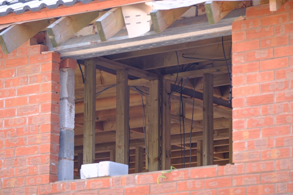 Building work halted on the home once neighbours started complaining