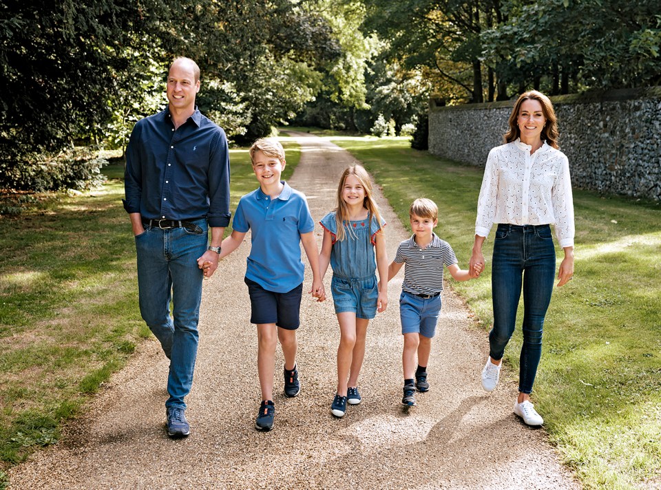 William, Kate, George, Charlotte and Louis