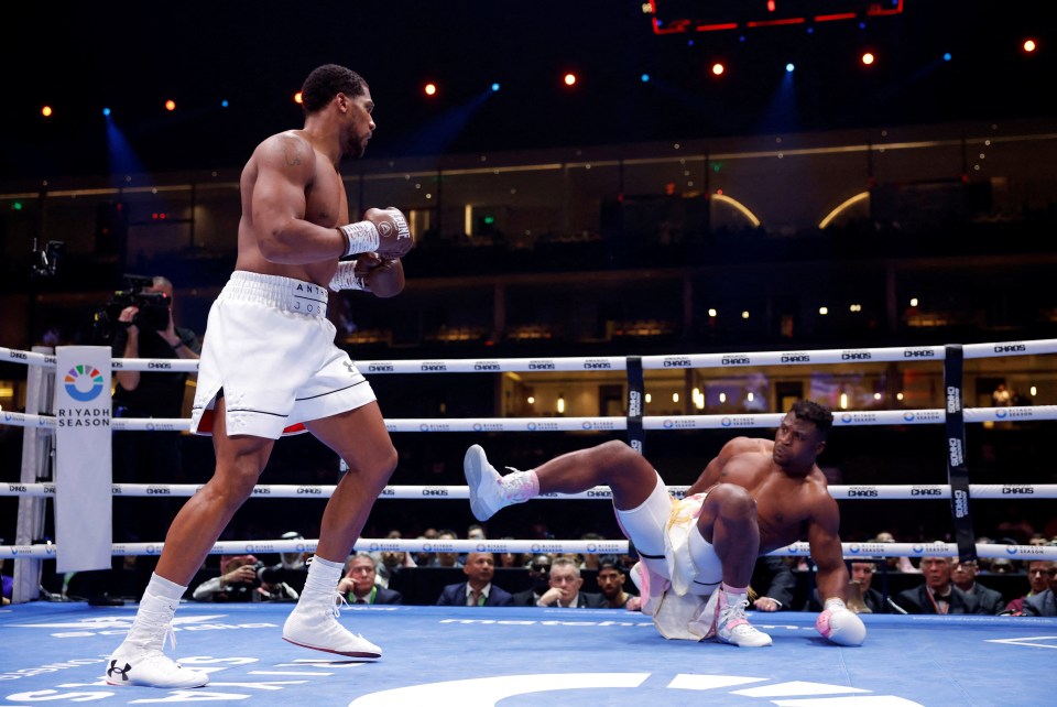 Joshua floored Ngannou three times inside two rounds