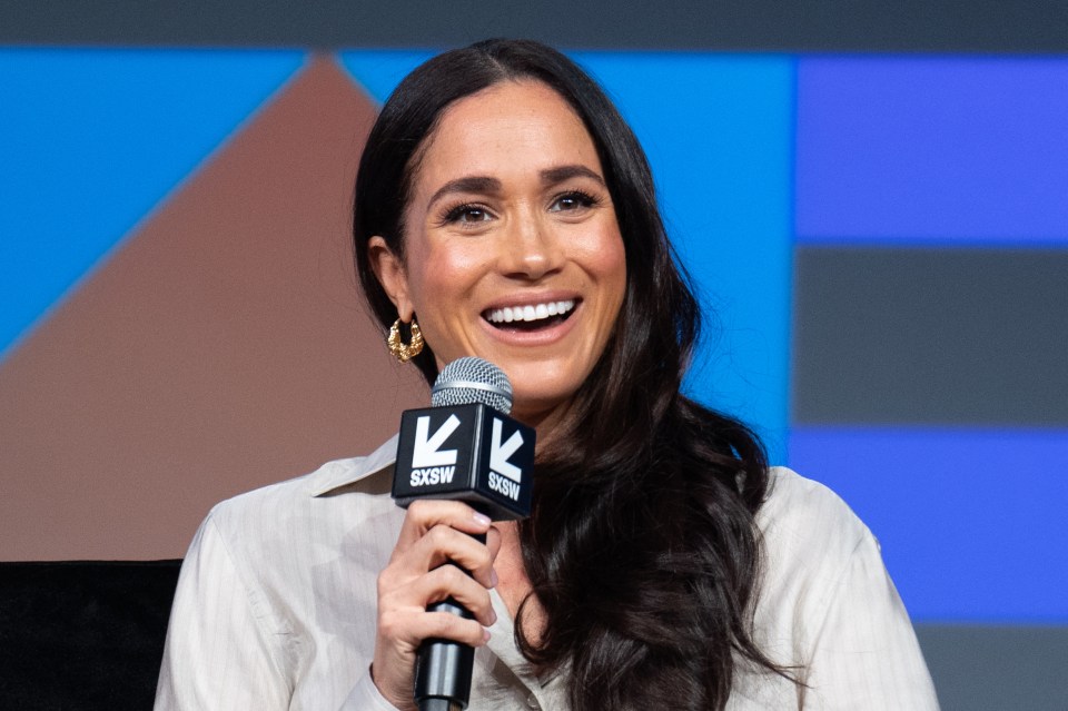 Meghan speaking at the SXSW Conference for International Women's Day earlier this month