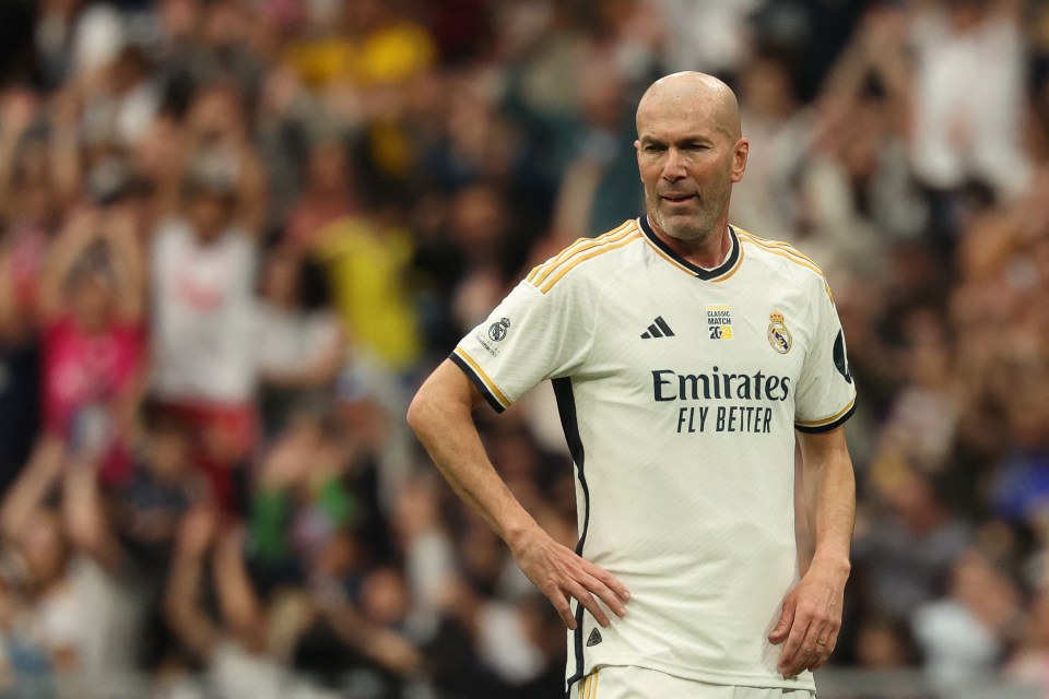 Zinedine Zidane left fans impressed as he took to the pitch almost 20 years after retiring