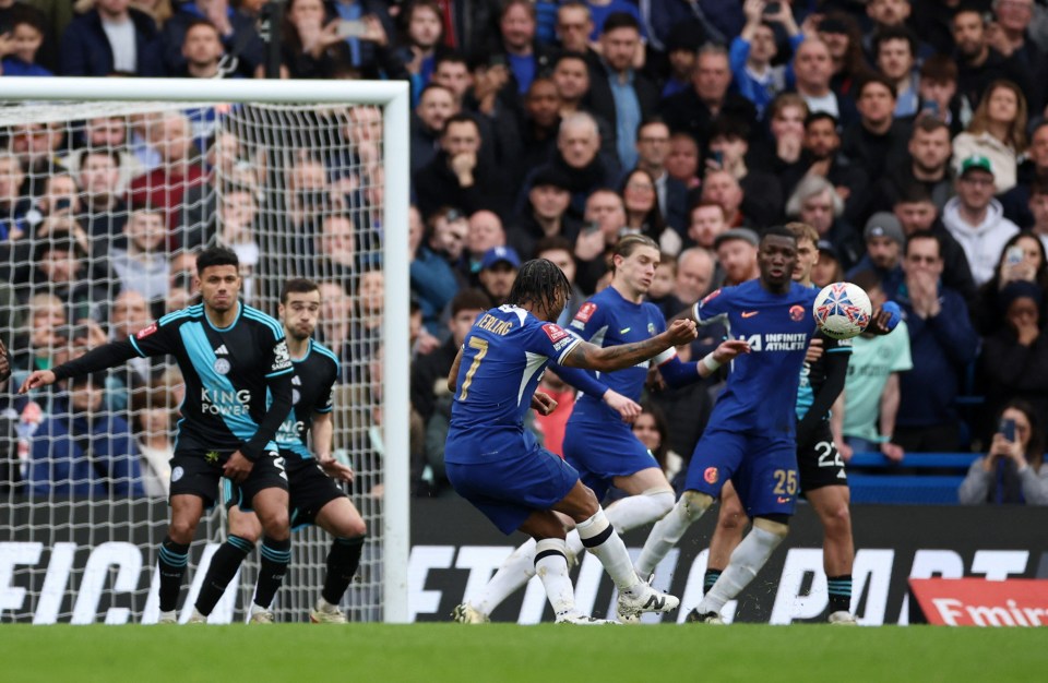 Raheem Sterling was booed after blazing his free-kick high and wide of the target