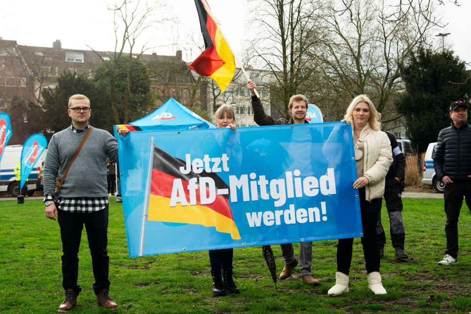 Far-right Alternative for ­Germany (AfD) is also gaining popularity