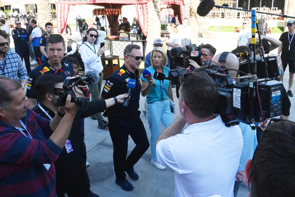 Horner is being questioned by press today in Bahrain