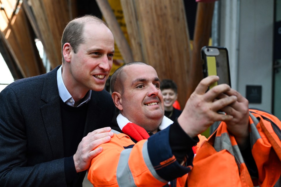 Wills snapped selfies with fans in Sheffield today