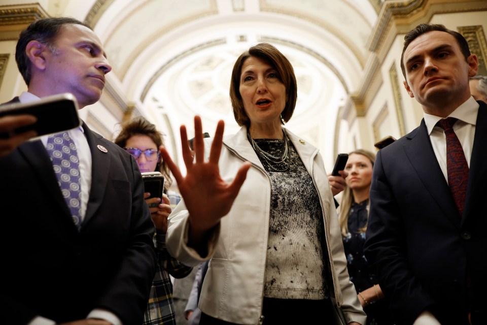 Rep. Cathy McMorris Rodgers, who is in favour of the bill, speaking today