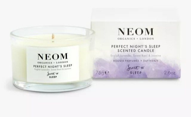 NEOM Organics London Perfect Night's Sleep scented candle.