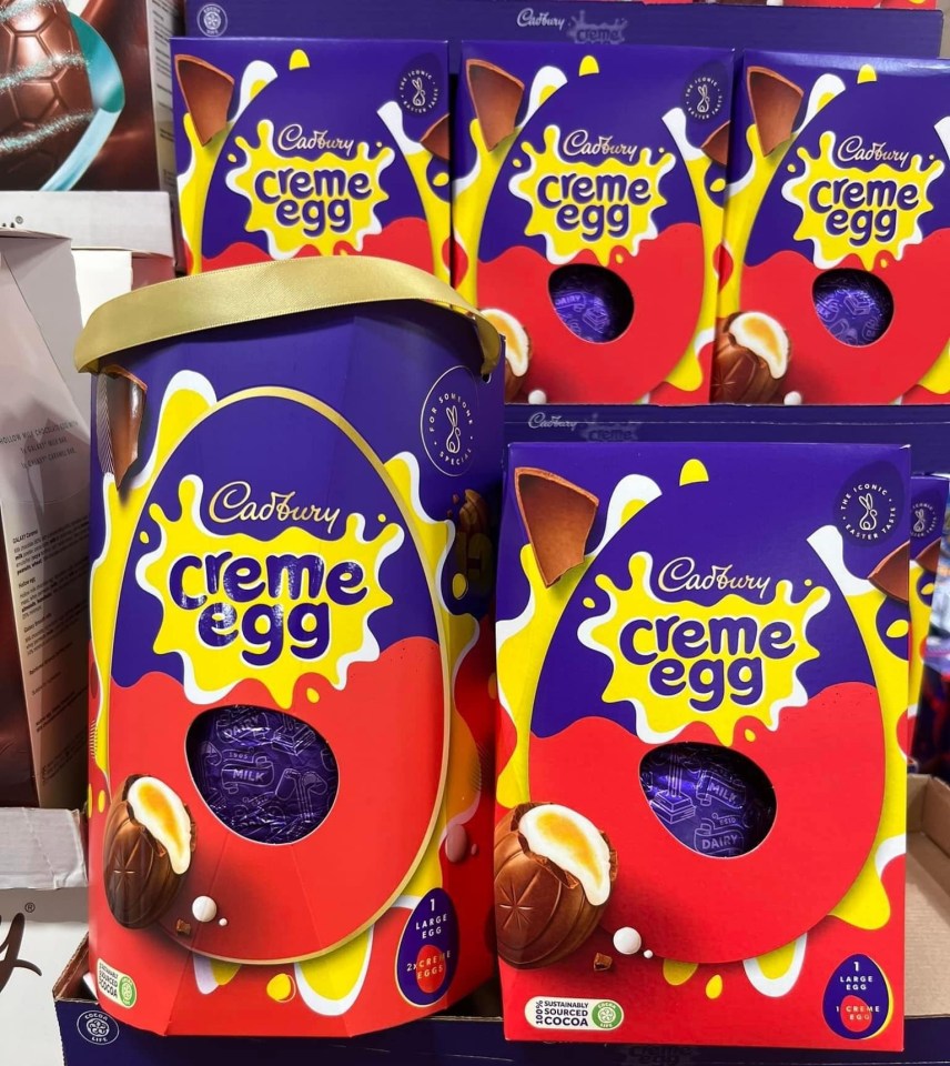 Savvy shoppers have realised you only get one extra Creme Egg when you buy a 'large' Easter egg - the chocolate egg inside is the same size