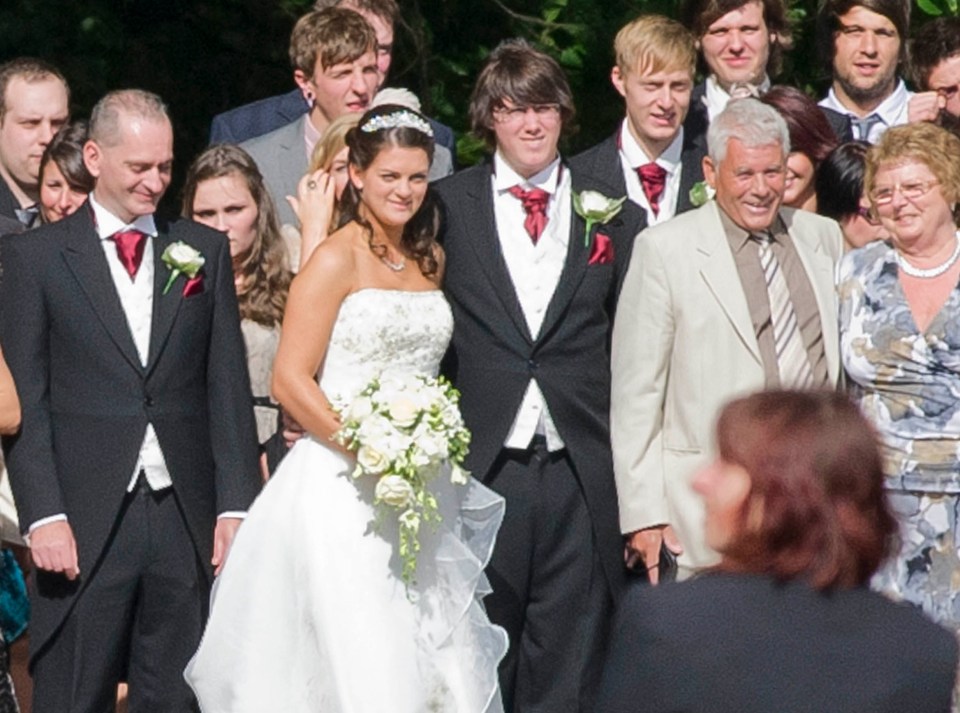 Matt and Cassey on their wedding day