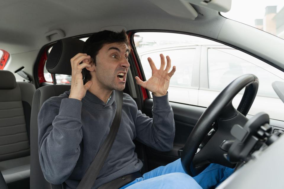 Getting stuck in traffic leaves motorists fuming as they want to reach their destination