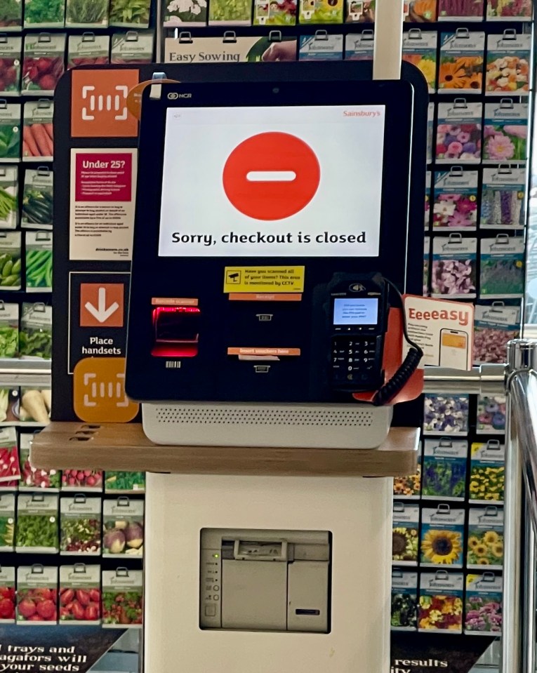 Technical issues saw card machines at Sainsbury's knocked out of action