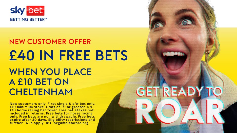 Cheltenham Festival free bets: Get £40 bonus to spend on horse racing with Sky Bet