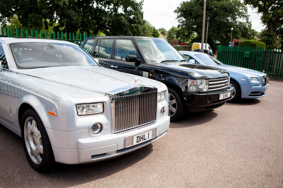 His most modern motor is a 2017 Rolls-Royce Wraith