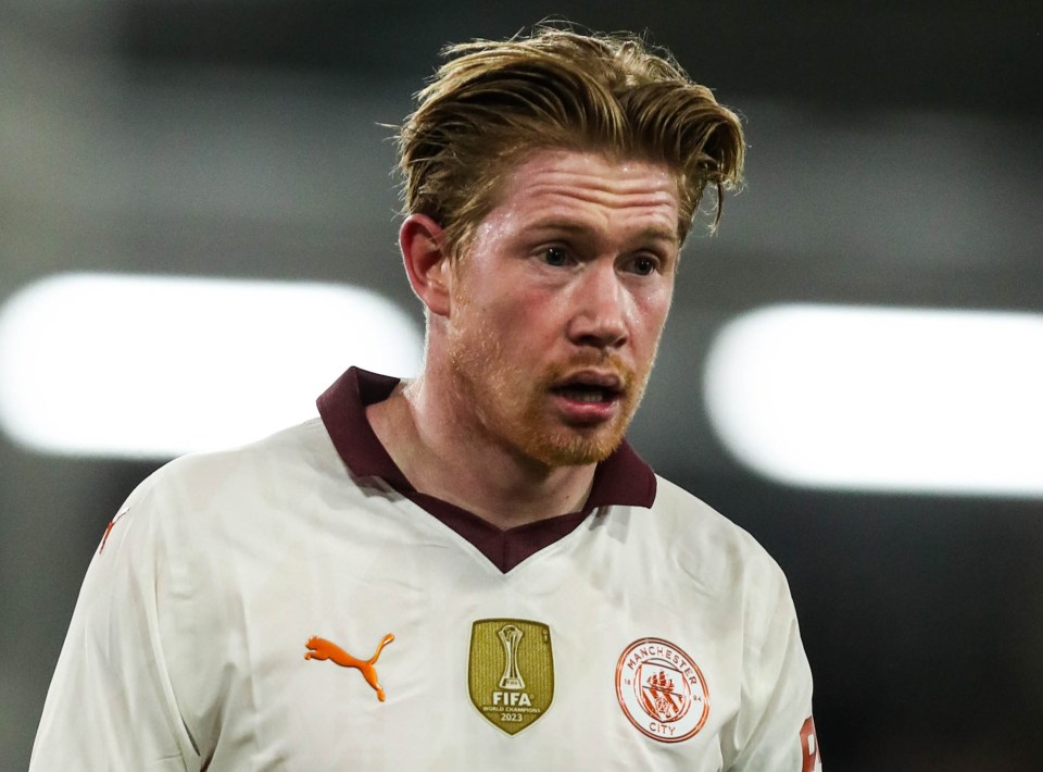 De Bruyne won't feature against Newcastle this weekend