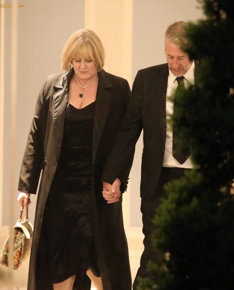 Sarah Lancashire and her producer husband Peter Salmon made a rare appearance at the Royal Television Awards last night