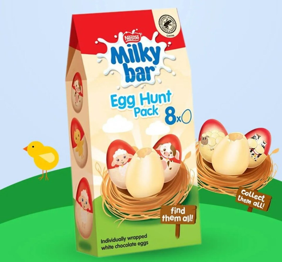 The Milkybar egg hunt pack usually retails for £3