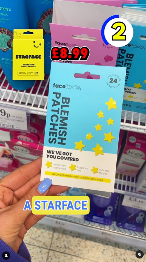 These 99p blemish patches are a dupe of the £8.99 StarFace dupe