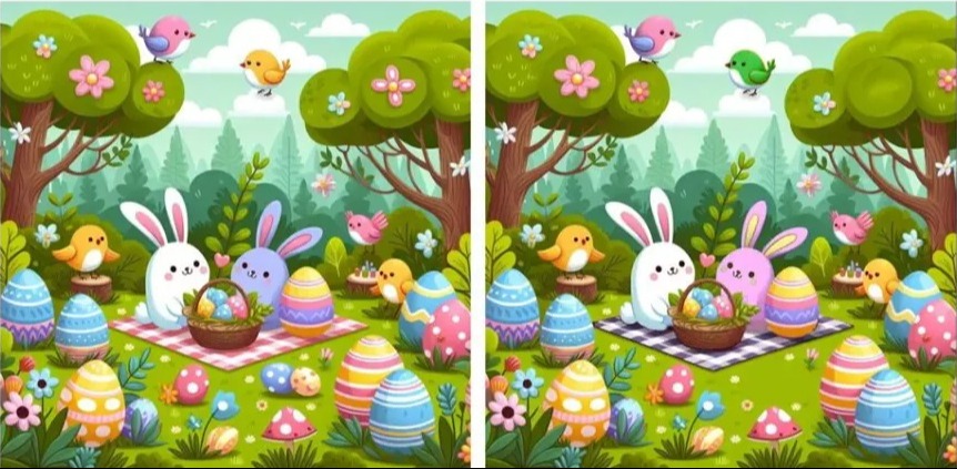 Can you spot all 5 differences?