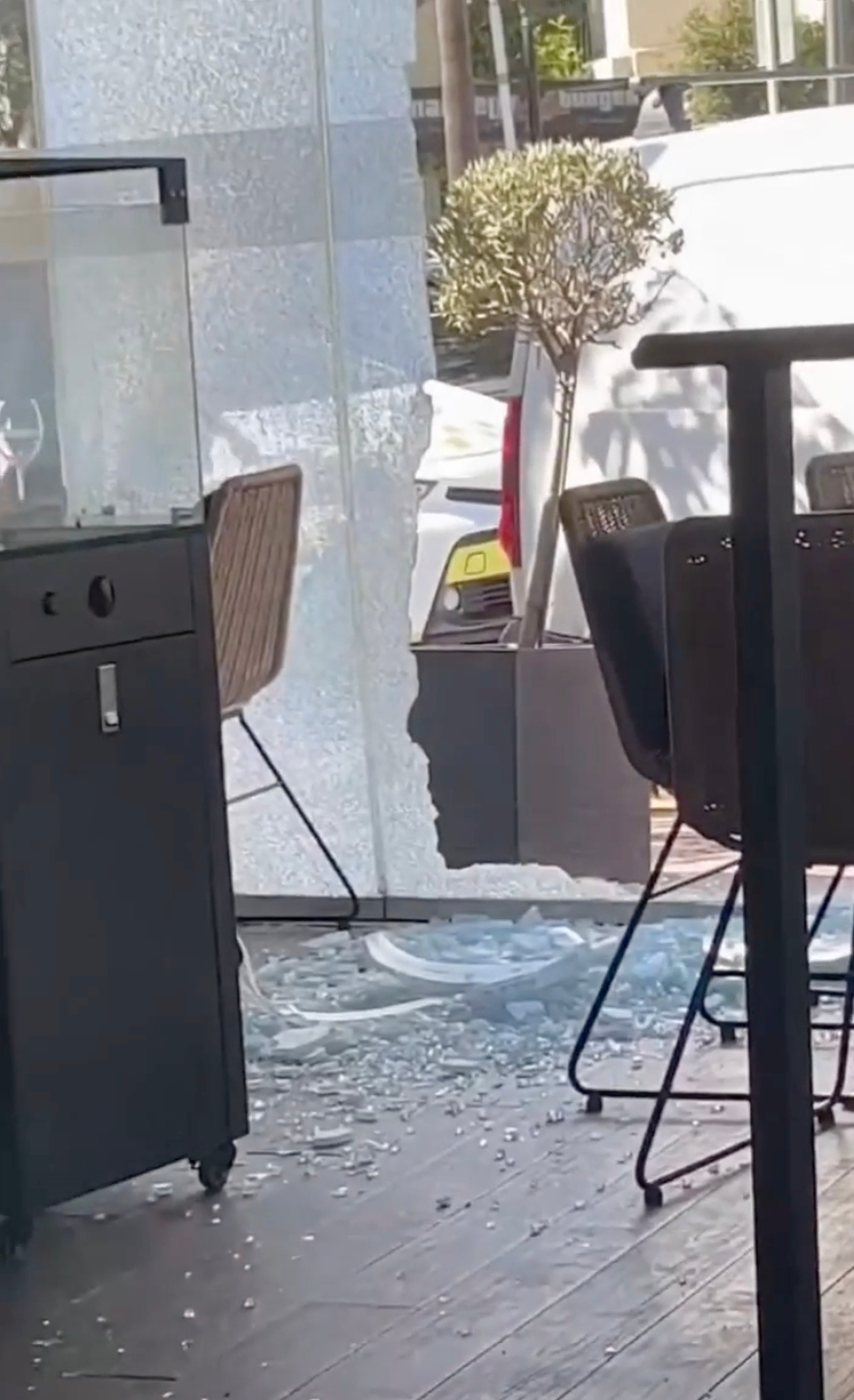 It comes days after a celeb-loved restaurant was hit by five bullets in the same area