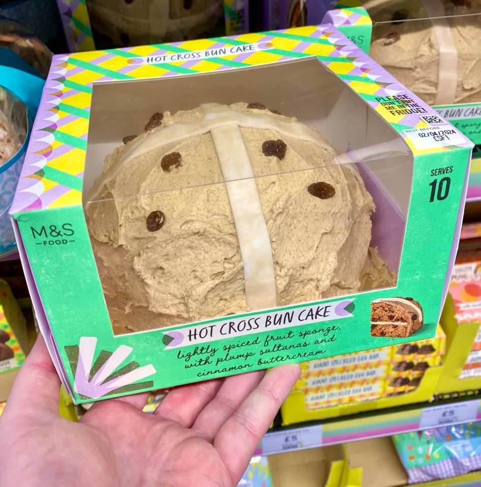 The new hot cross bun cake is a hit with shoppers