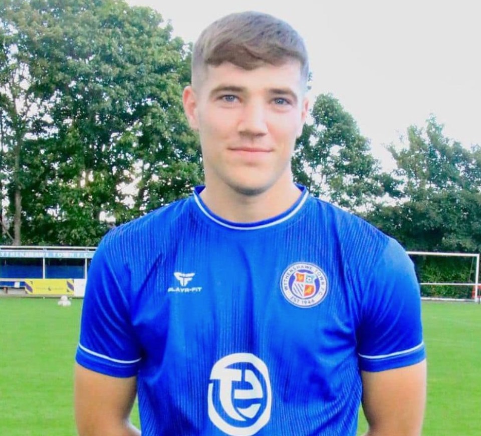 Tributes have flooded in for Ross Aikenhead following his death, pictured here in Wythenshawe FC’s kit