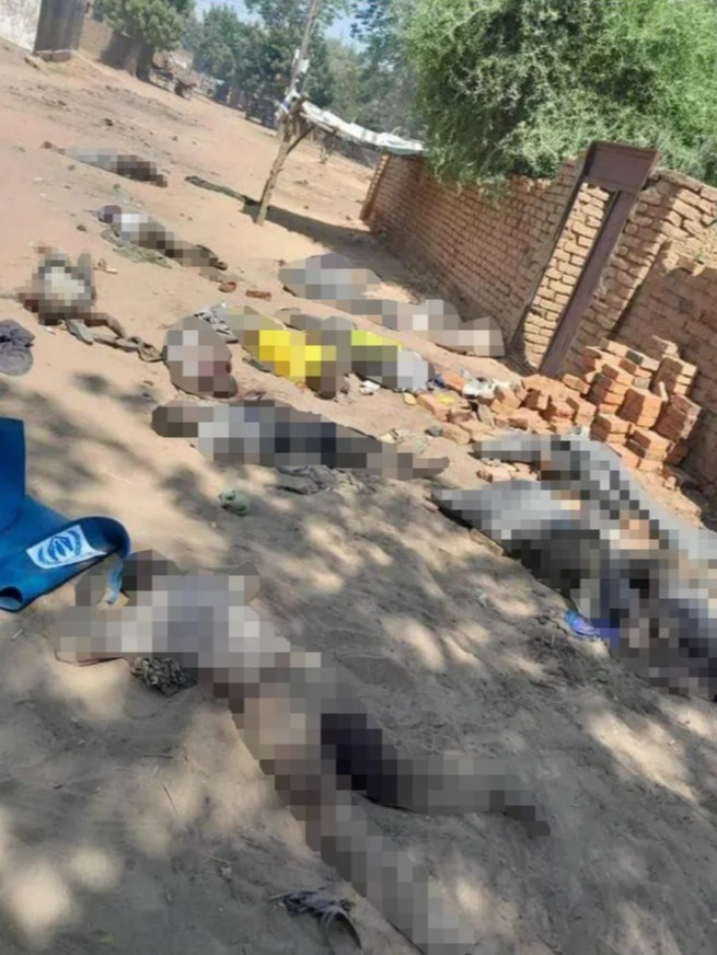 The reported aftermath of terror militia committing a heinous massacre in Sudan