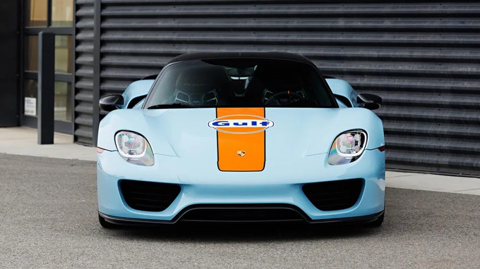 An ultra-rare Porsche 918 Spyder is expected to sell for £2.3 million at an auction