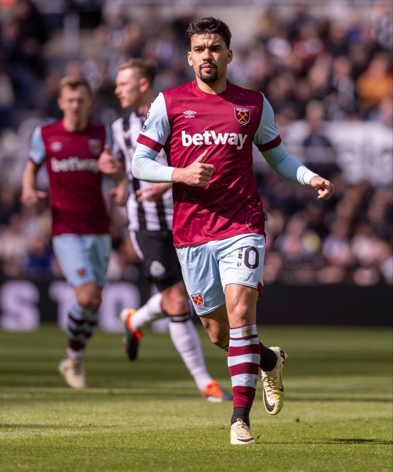 Hammers’ midfielder Lucas Paqueta is wanted by City