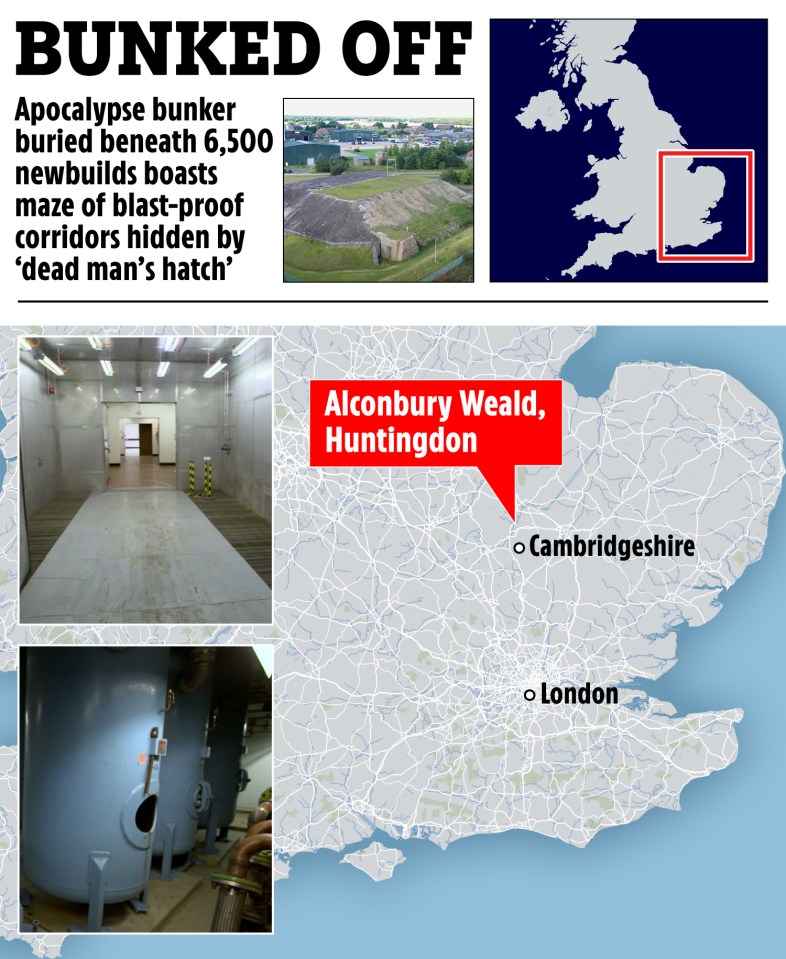 The bunker was built on the site of a former RAF airbase