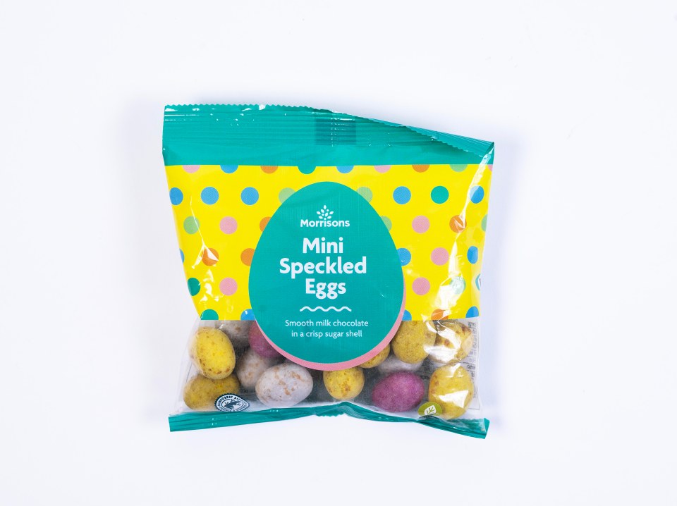 Laura Stott testing Mini Eggs. Mini Speckled Eggs £1 80g Morrisons 22 eggs..Picture by Damien McFadden: 07968 308252