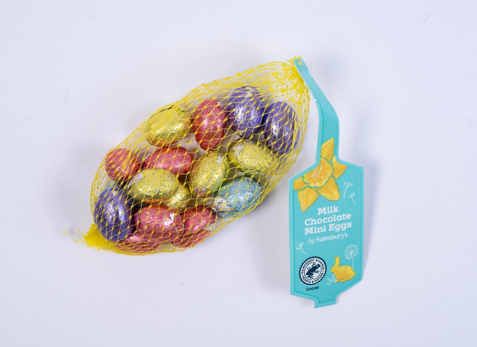 Laura Stott testing Mini Eggs. Milk Chocolate Eggs 75g £1 Sainsburys 16 eggs..Picture by Damien McFadden: 07968 308252