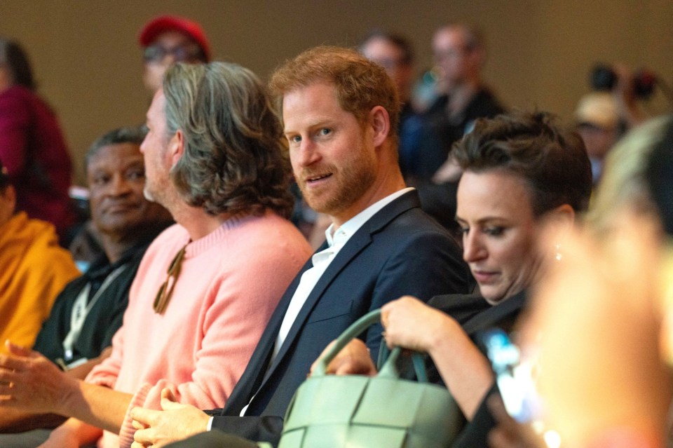 Prince Harry was front row for the event, after the pair were spotted cosying up together at ultra-exclusive Soho House Austin on Thursday