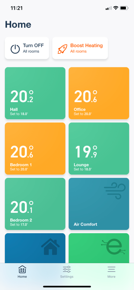 It's easy to set heating programmes from the Tado app