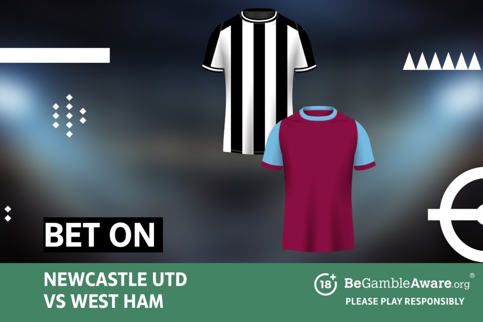 Bet on Newcastle vs West Ham. 18+ BeGambleAware.org - Please play responsibly.