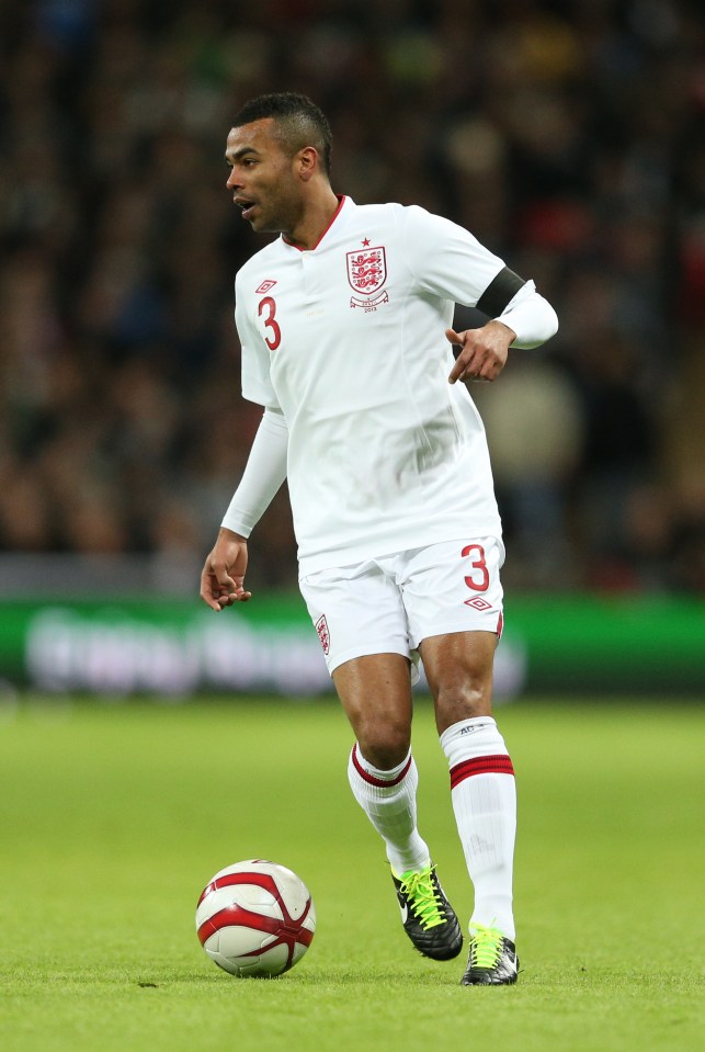 Ashley Cole won his 100th cap in the Wembley win over Brazil in February 2013