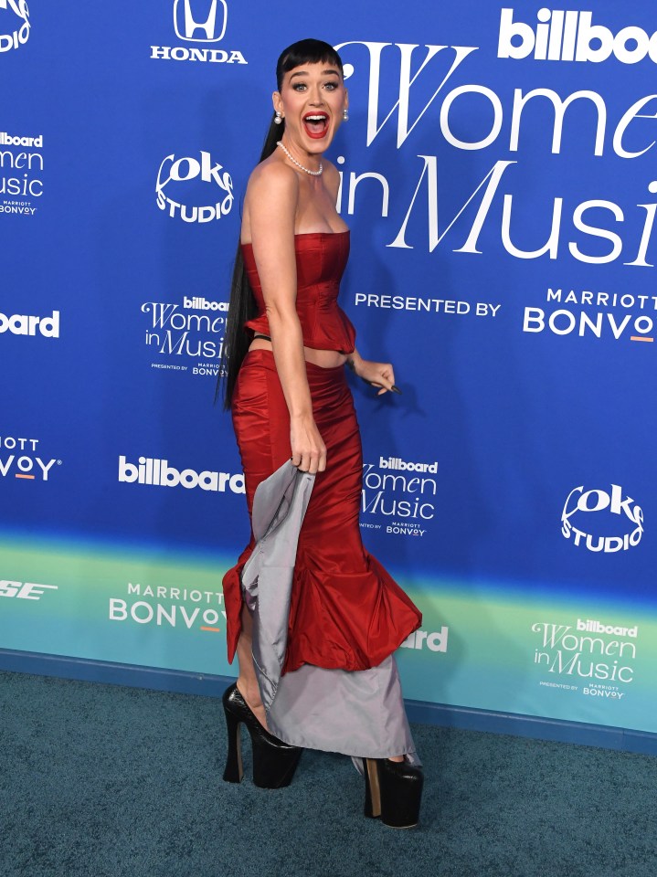 She flashed a huge smile as she arrived at the Billboard Women In Music event in West Hollywood