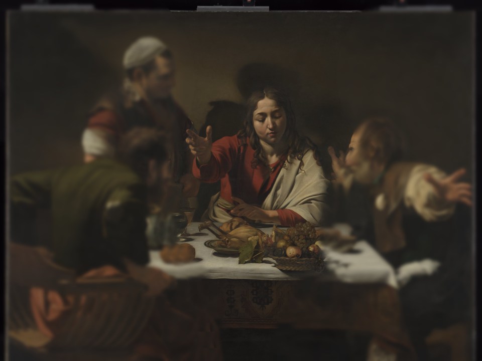 Supper at Emmaus (1601) by Michelangelo Merisi da Caravaggio