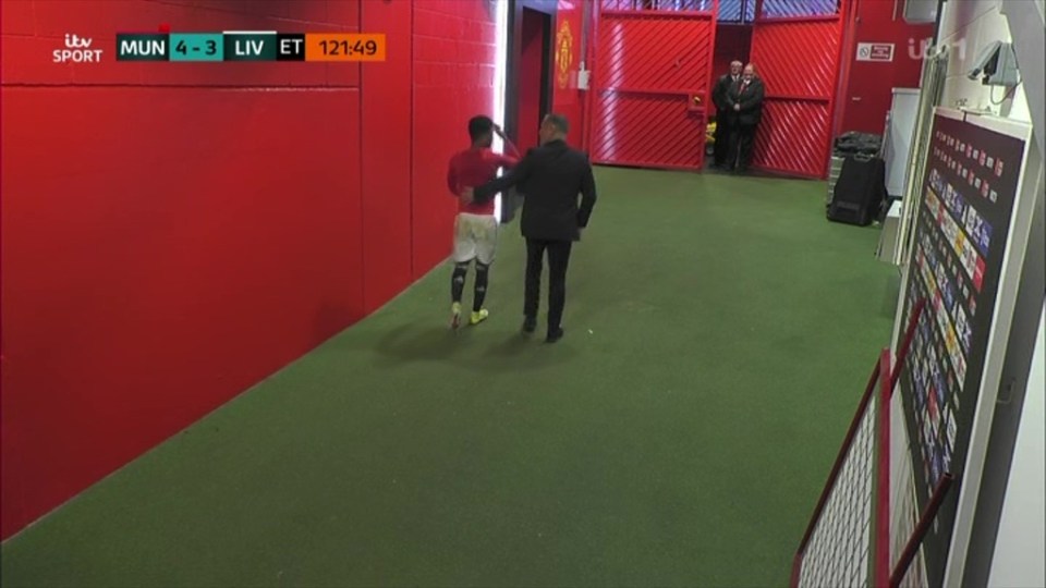 And the winger looked a little baffled as he trudged down the tunnel