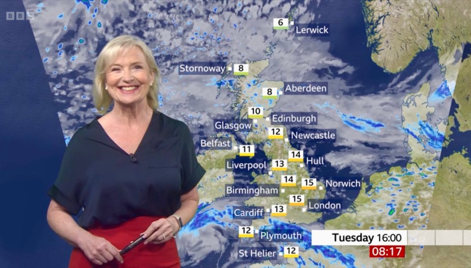 Carol Kirkwood unfortunately didn’t make the final cut for Strictly Come Dancing