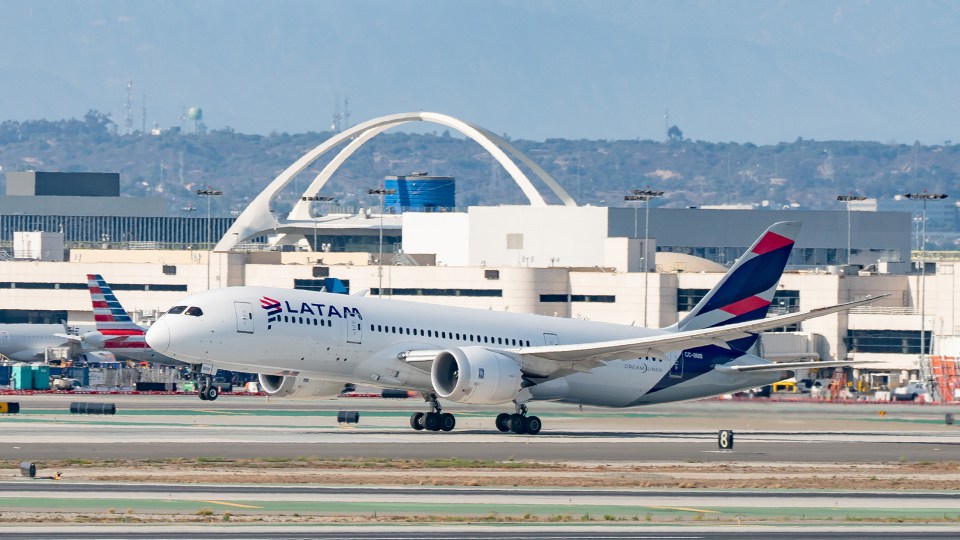 The LATAM flight took place on a Boeing 787-9 Dreamliner