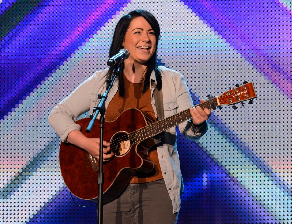 Lucy during her time on The X Factor in 2012