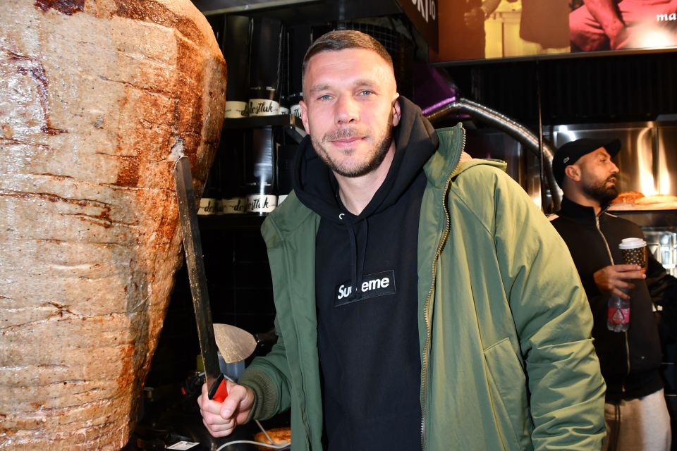 Lukas Podolski has gone from starring from Arsenal to becoming the king of kebabs