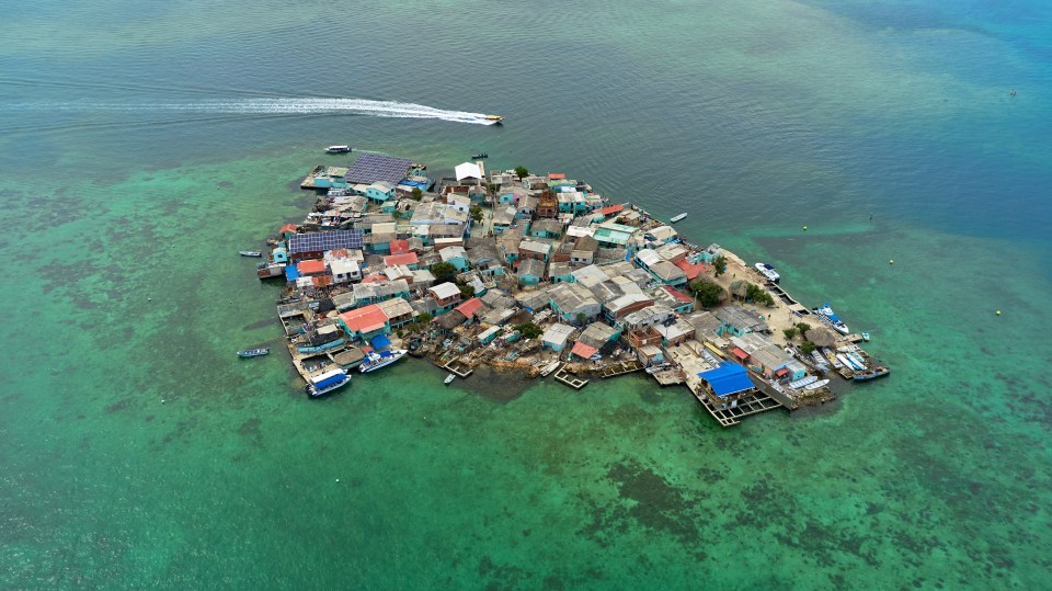 Residents usually get around by walking or by boat