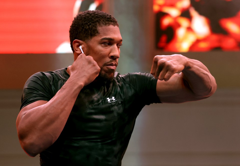 Anthony Joshua trained in more typical style ahead of Friday's bout