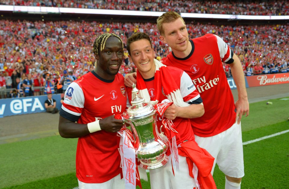 Sagna won the FA Cup with Arsenal in 2014 – breaking their nine-year trophy drought