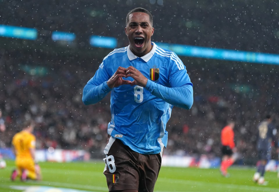 Youri Tielemans scored a brace at Wembley on Tuesday night