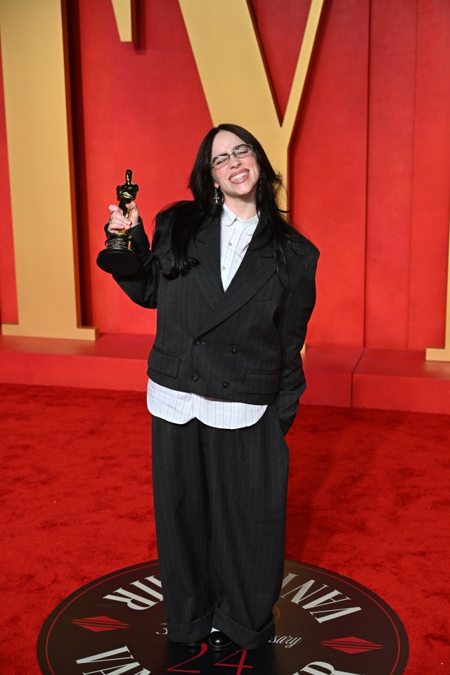 Billie Eilish celebrated her win