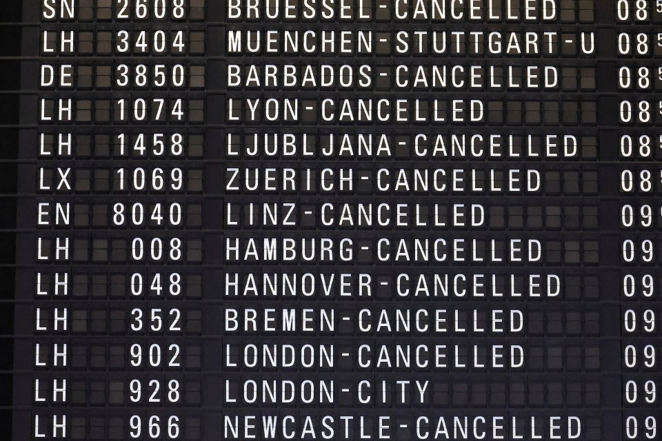 More flights have been cancelled today with passengers told to avoid the airports