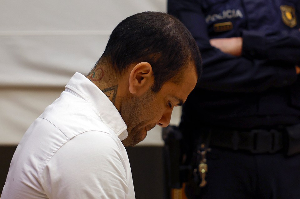 Alves was convicted of rape in February but has only served a month behind bars