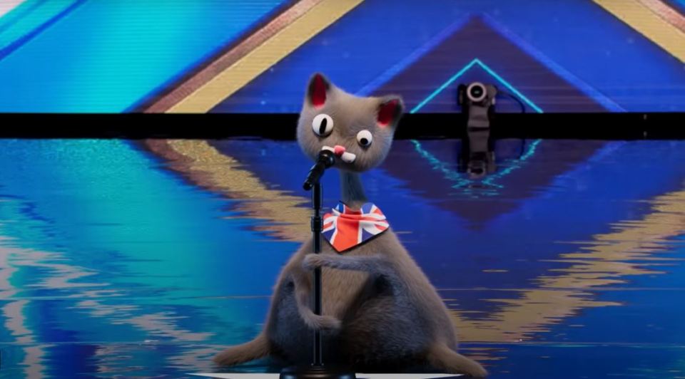 He voiced the virtual sensation Noodle the cat on last year's BGT